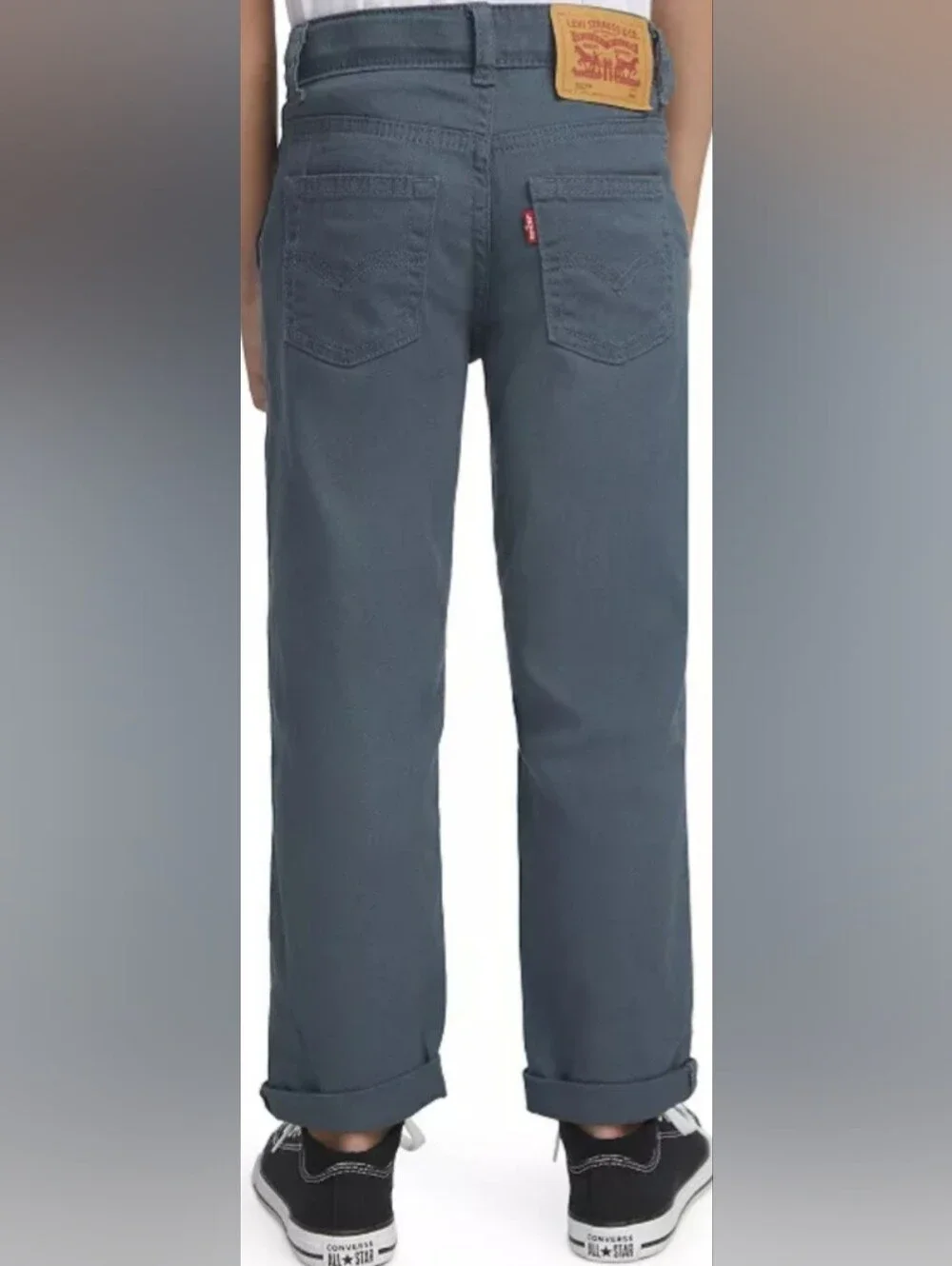 Boy's Gray Levi's 502 Chino Stretch Pants